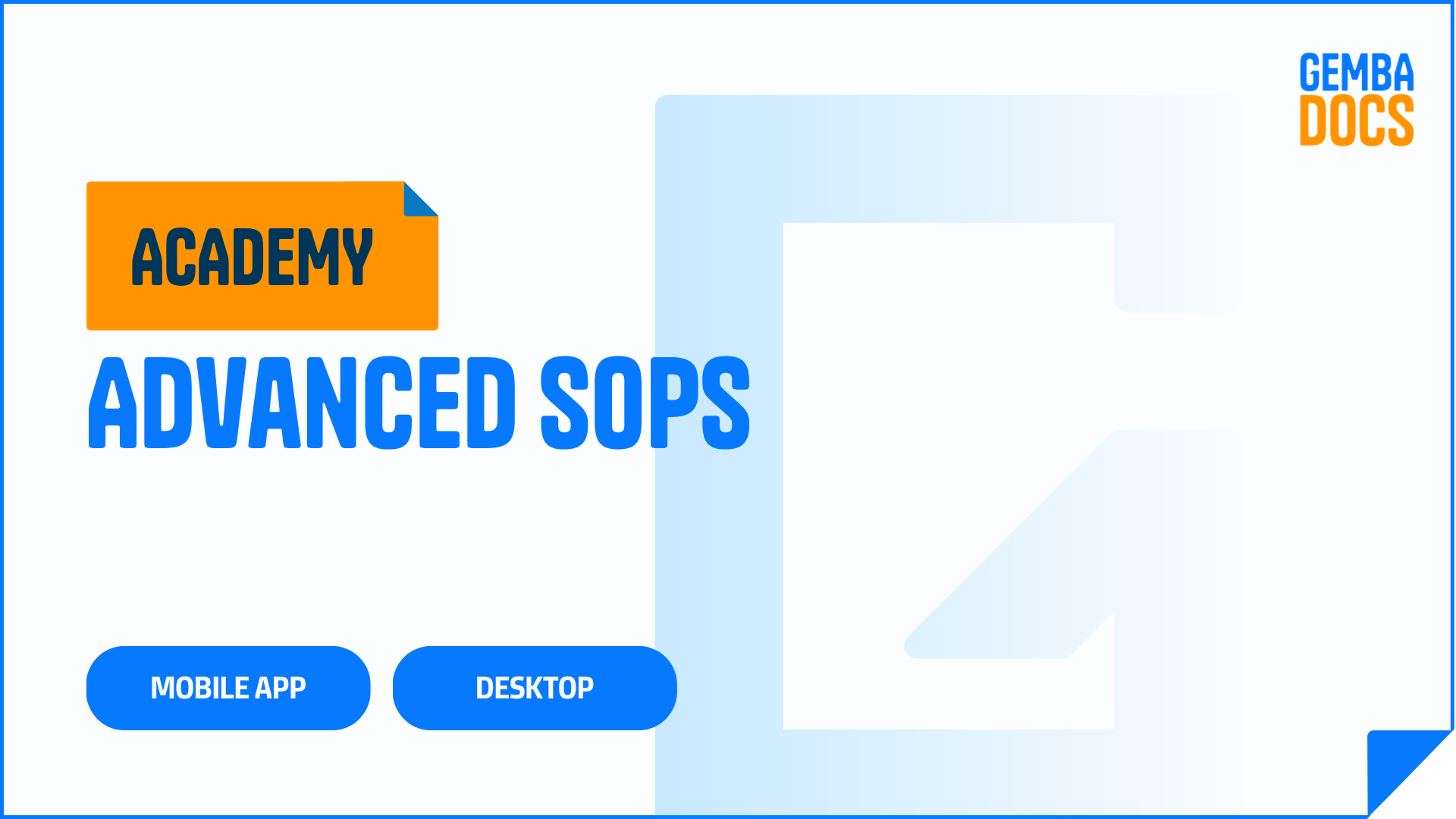 How to Create an Advanced SOP in GembaDocs | GembaDocs | Lean Cave
